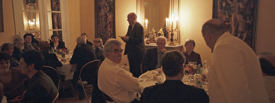 Lundi 19 février 2007, dîner de fin de mandat des députés communistes et républicains, à l'Assemblée nationale, à Paris.