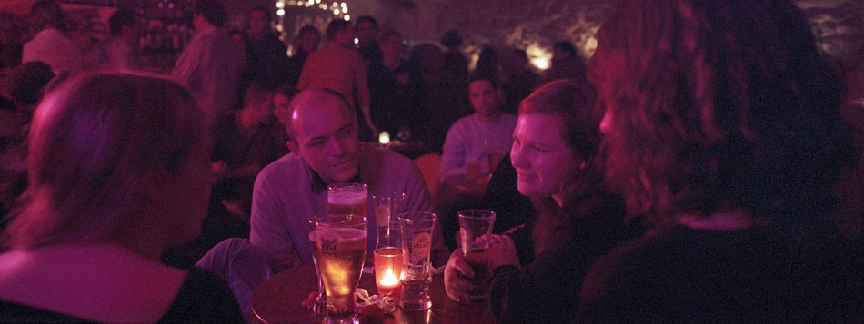 Mercredi 14 février 2007, cave du Boulevardier, rue de la Fromagerie, à Lyon.