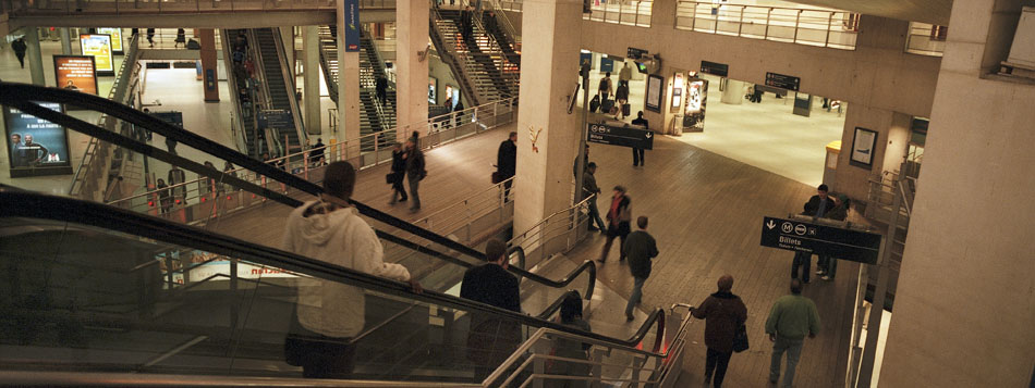 Lundi 5 mars 2007, gare du Nord, à Paris.