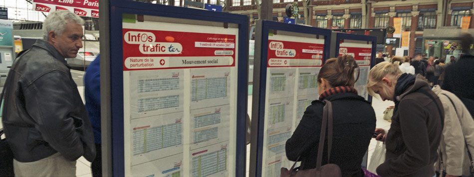 Vendredi 19 octobre 2007, gare de Lille Flandres.