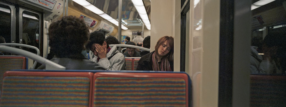 Vendredi 26 octobre 2007, ligne A du RER, à Paris.