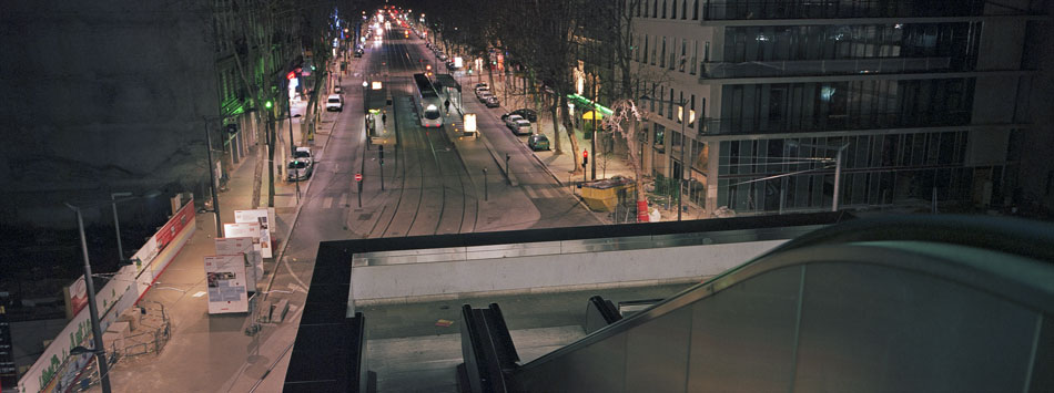 Jeudi 21 février 2008, le cours Charlemagne vu de la gare de Lyon Perrache.