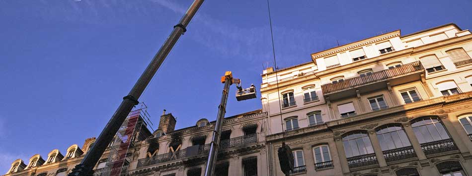 Jeudi 28 février 2008, rue de la République, à Lyon.