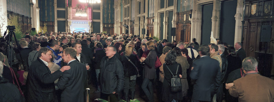 Vendredi 11 janvier 2008, réception pour les voeux du maire à l'hôtel de ville de Calais.