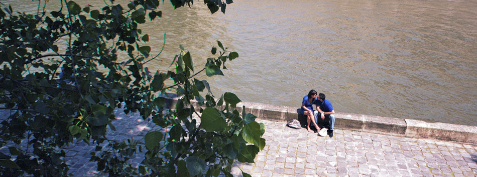 Mardi 10 juin 2008, quai de Conti, à Paris.