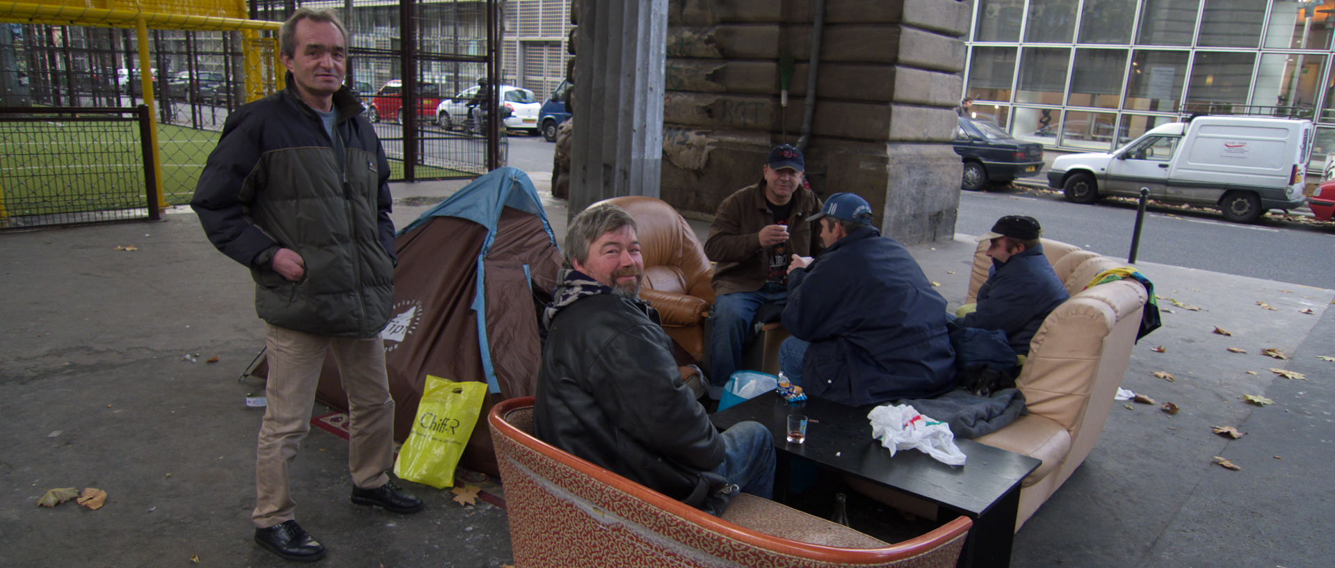 Mercredi 19 novembre 2008, bd de la Villette, à Paris.