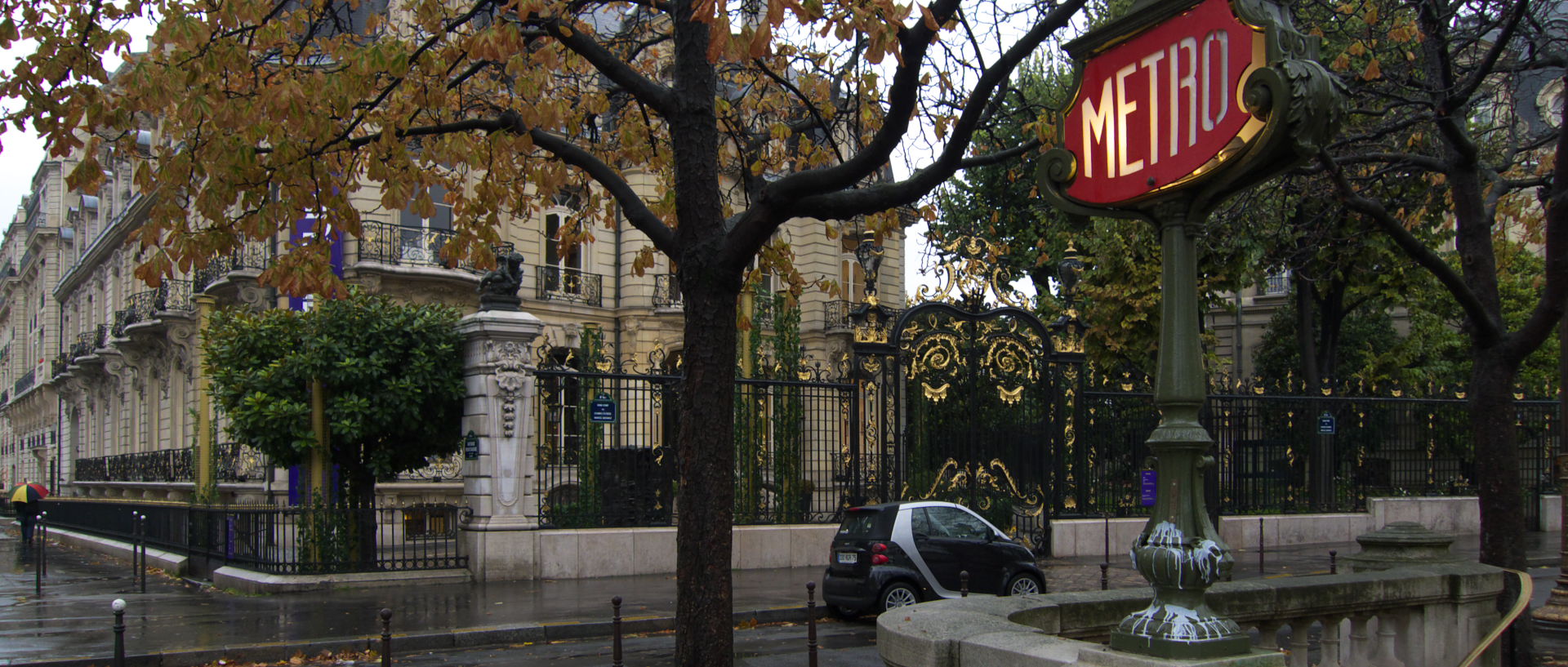 Mercredi 5 novembre 2008 (3), rond point des Champs-Elysées, à Paris.