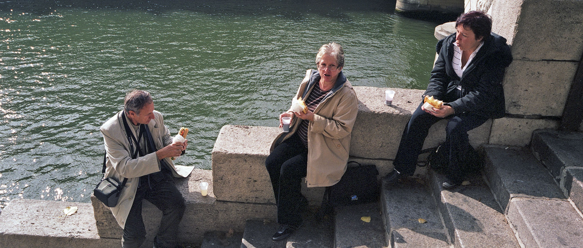 Mardi 7 octobre 2008, quai du Marché Neuf, à Paris.