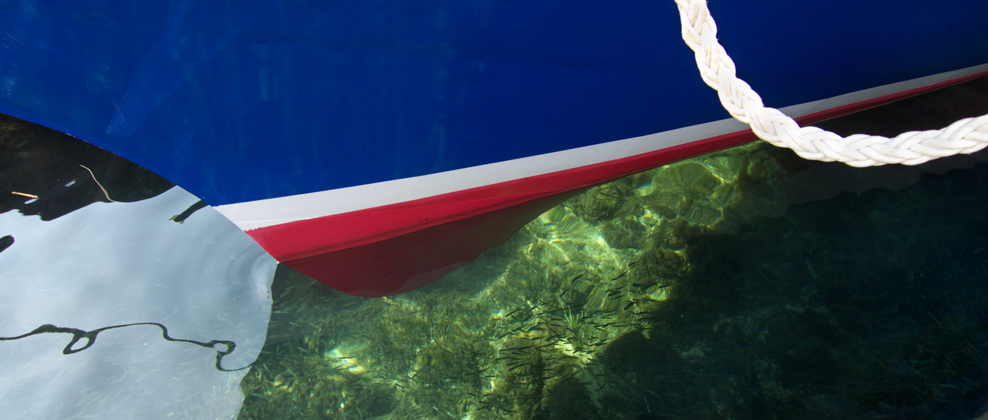 Photo de bateau, île du Levant, port de l'Aygade.