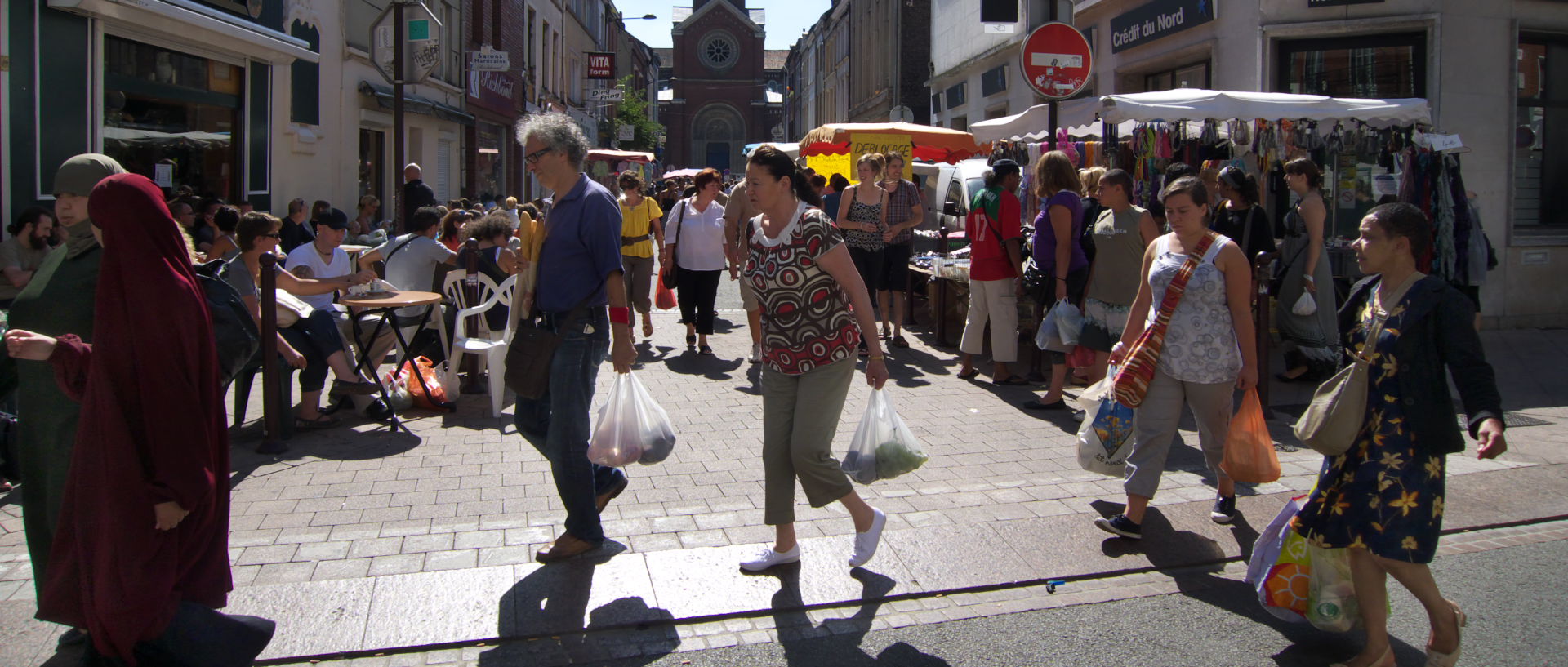 Photo de scène de rue, Lille, Wazemmes, rue Gambetta.