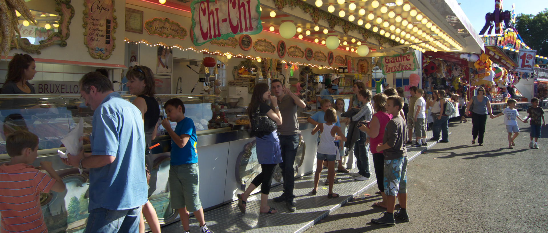 Photo de fête foraine, Lille, Champ de Mars.