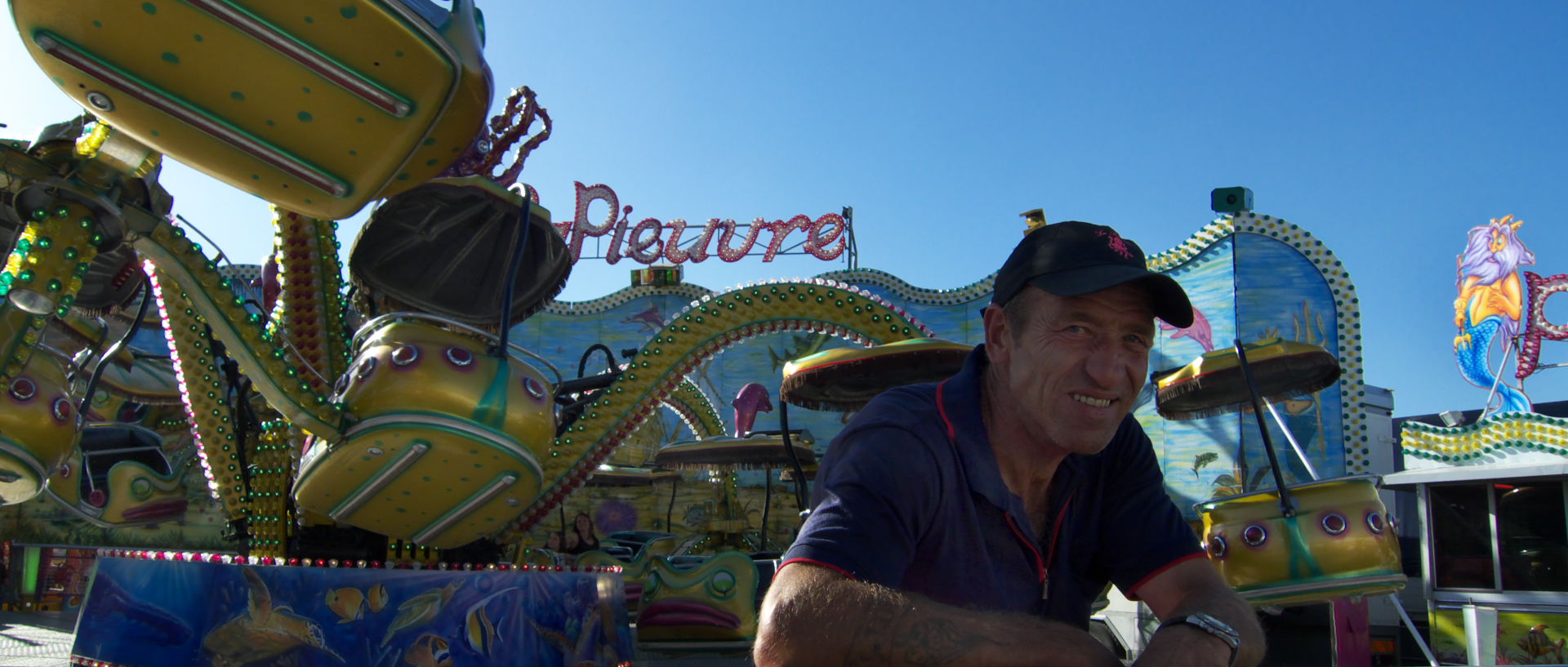 Photo de fête foraine, Lille, Champ de Mars.