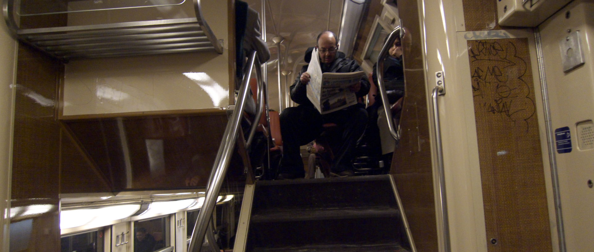 Mardi 6 janvier 2009, 9:24, ligne D du RER, à Paris.