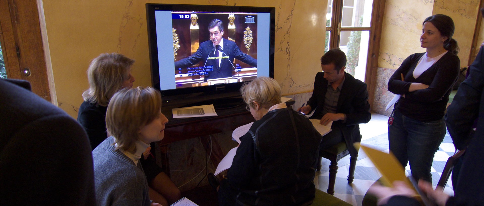 Mardi 27 janvier 2009, 15:52, à l'Assemblée nationale, à Paris.