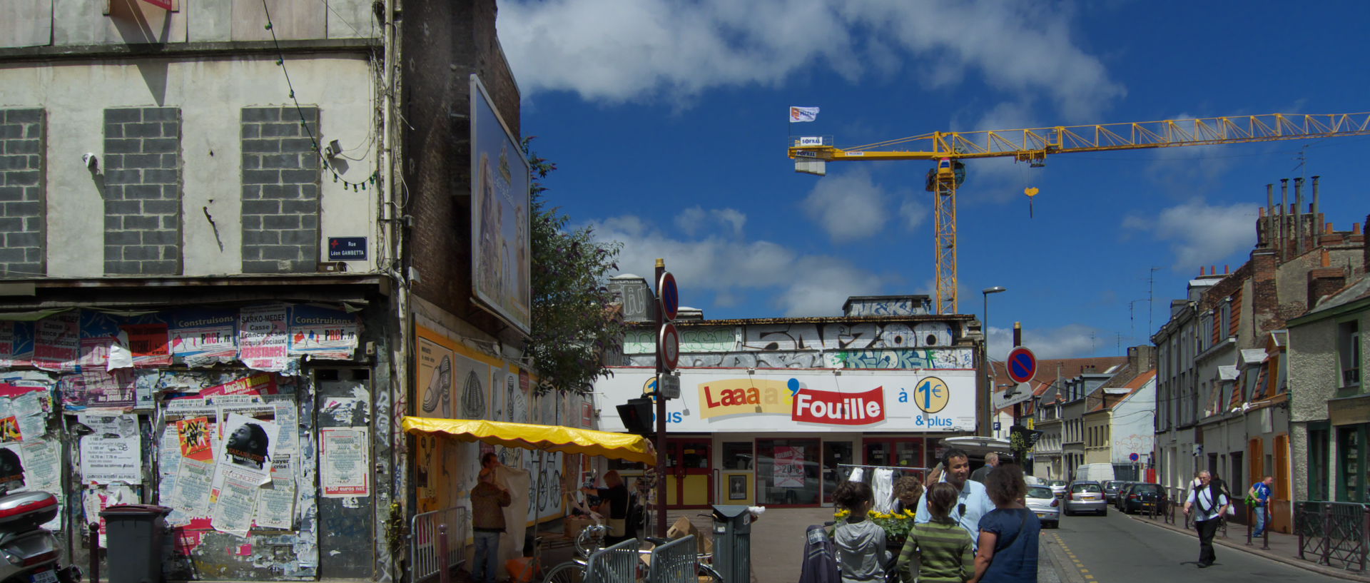 Photo de paysage urbain, Lille, rue Gambetta.