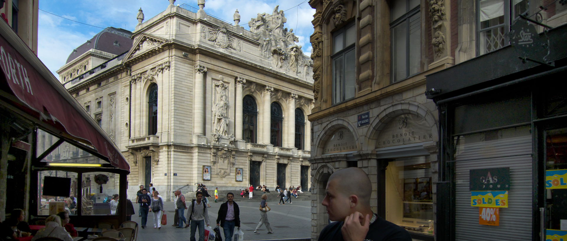 Photo de paysage urbain, Lille, rue des Sept Agaches.