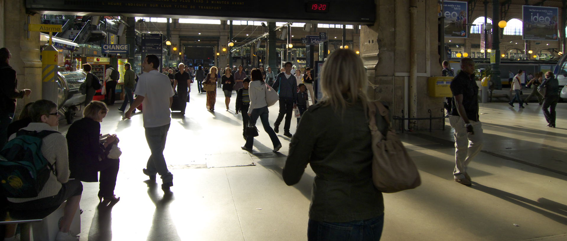 photo de scène de vie, Paris, gare du Nord.