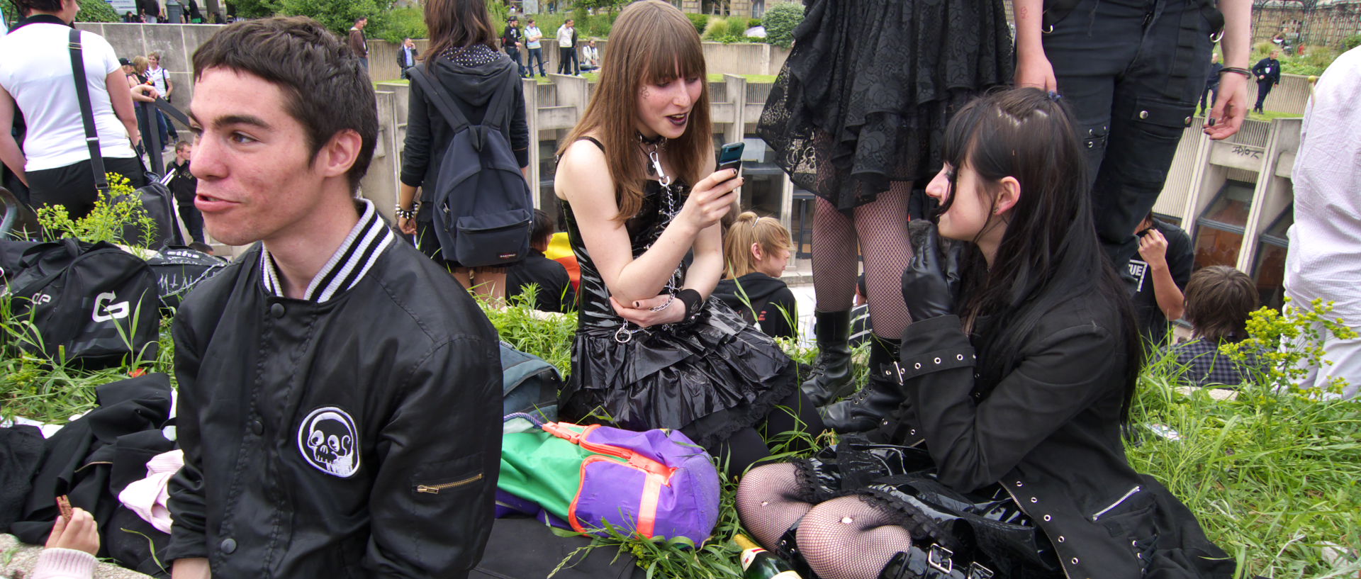 Photo de la lesbian et gay pride, Lille, place de la République.