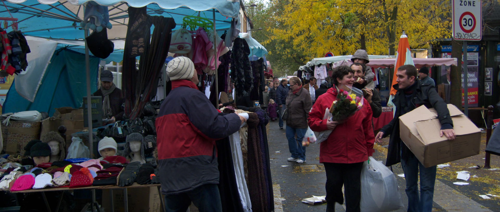 Photo au marché de Wazemmes, Lille.