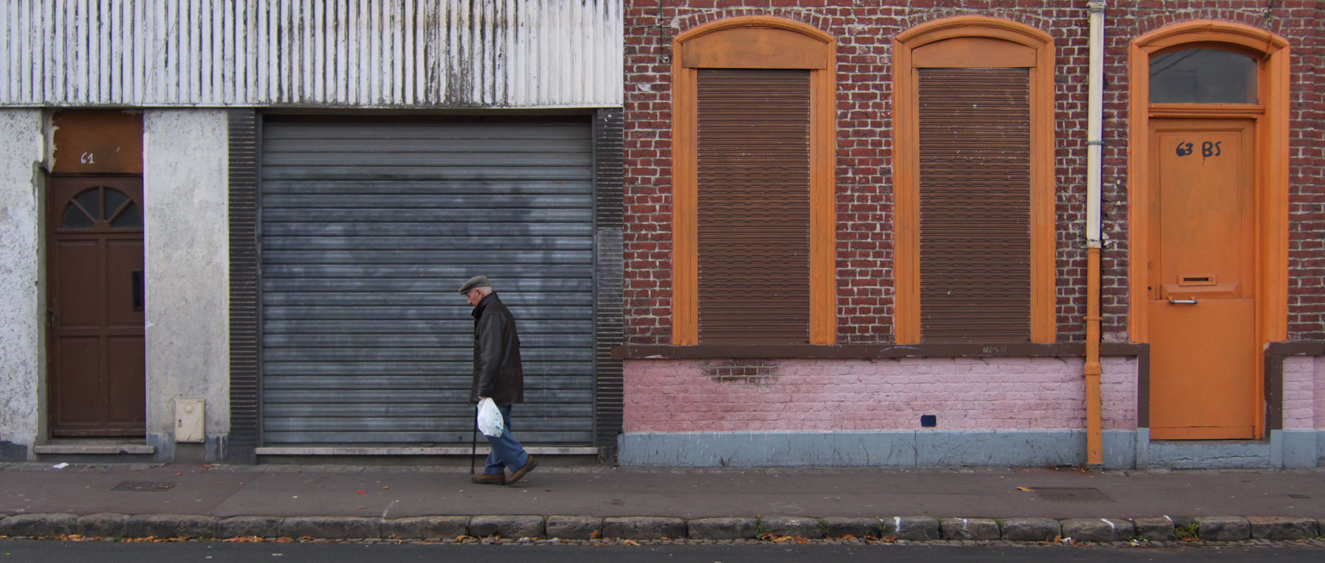 Photo de scène de rue, Roubaix, rue Jules-Guesde.