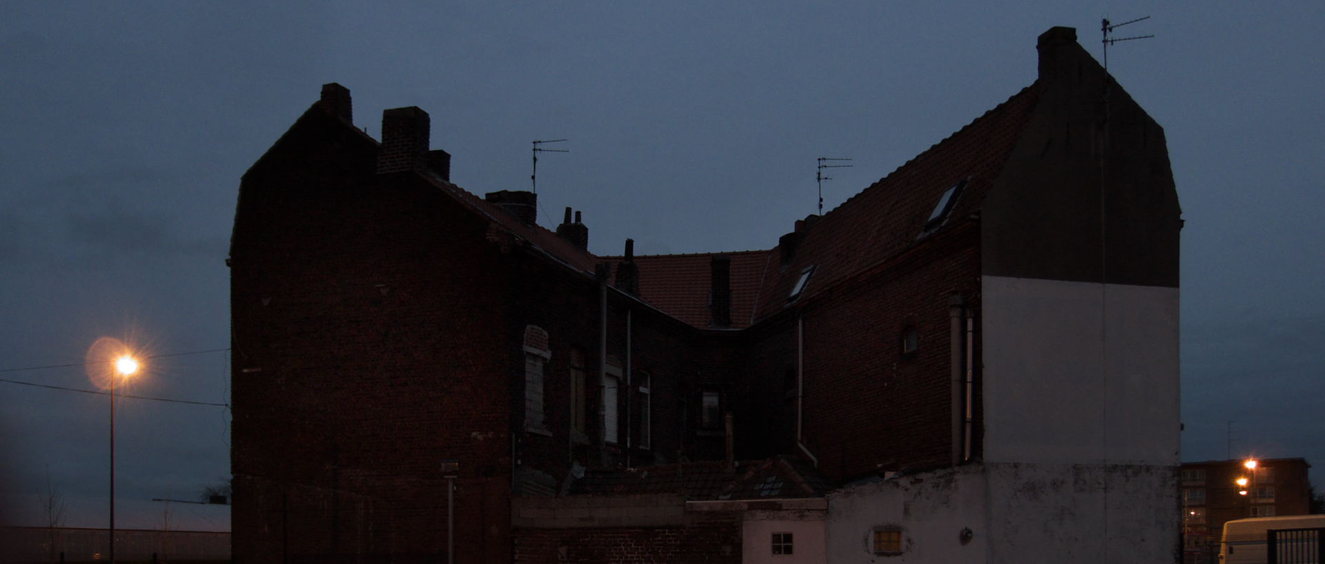 Photo de paysage urbain, Wattrelos, rue de l'Ecole de natation.