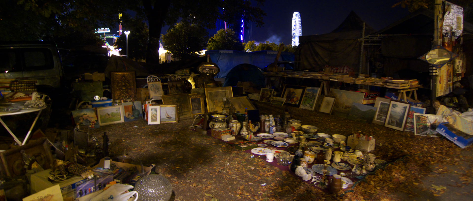 Photo à la braderie de Lille, square du Ramponneau.