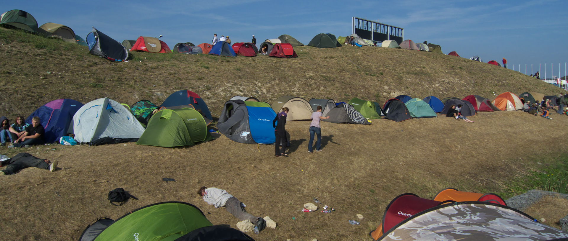 Photo à la fête de l'Humanité, La Courneuve.