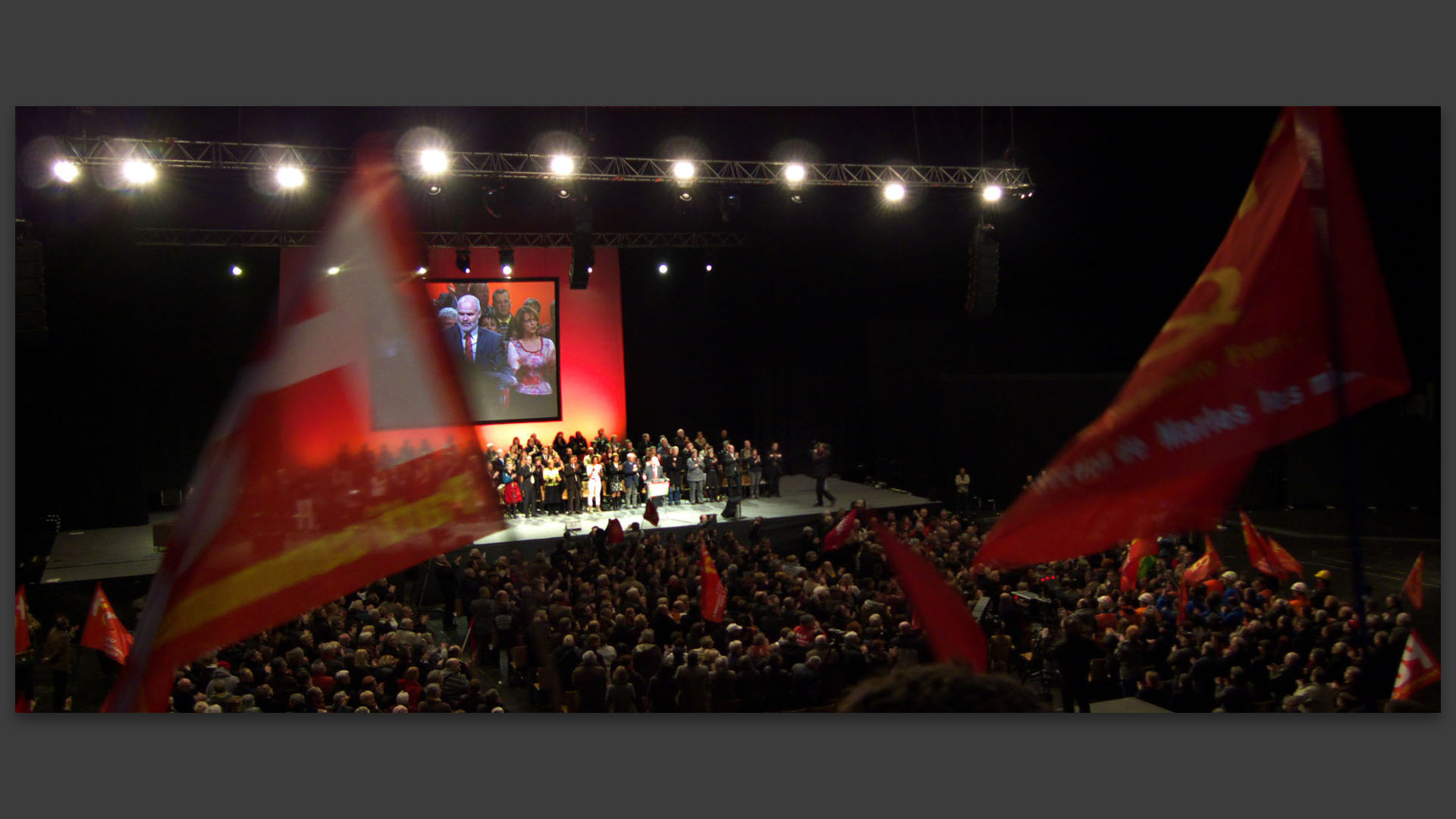 Meeting du Front de gauche, au Zénith, à Lille.