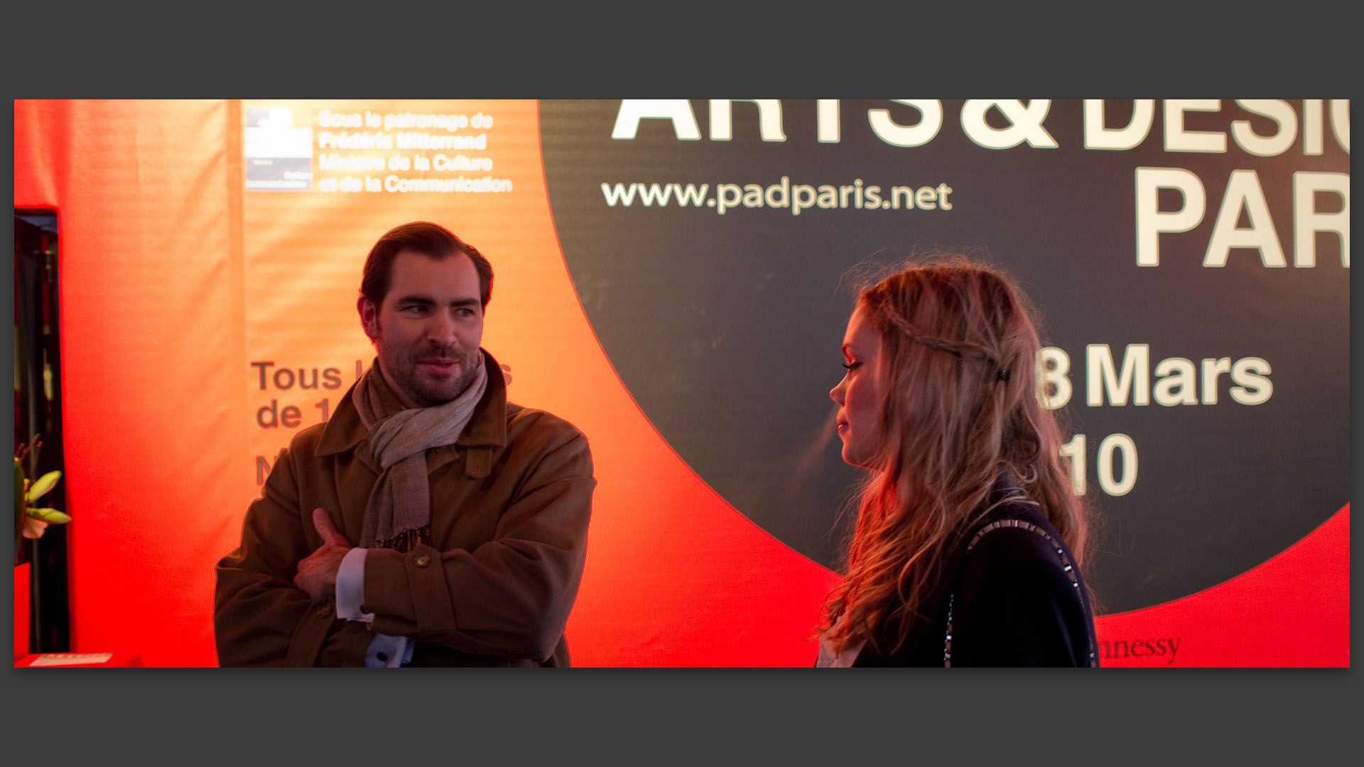 inauguration du pavillon des arts et du design, jardin des Tuileries, à Paris.