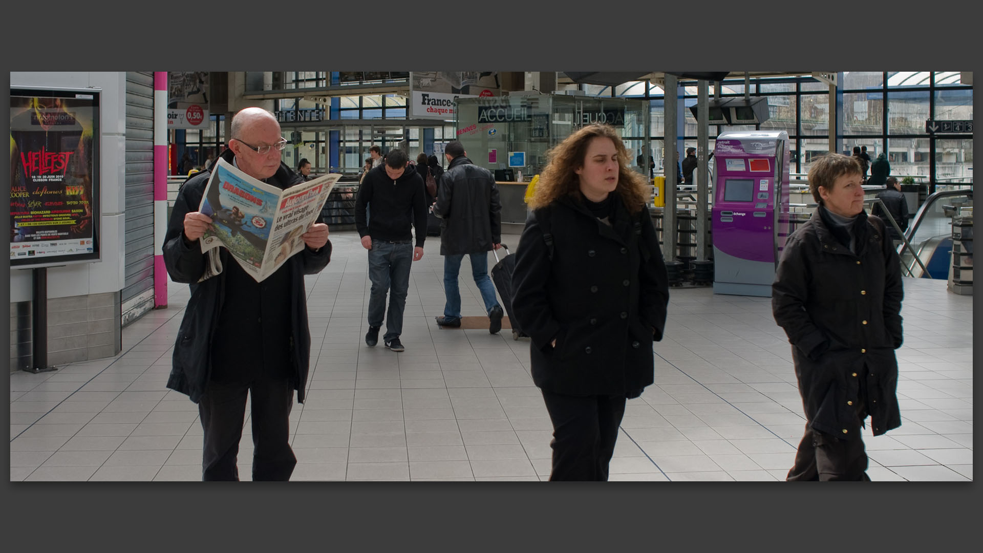 Jean-François Kahn, à la gare de Rennes.