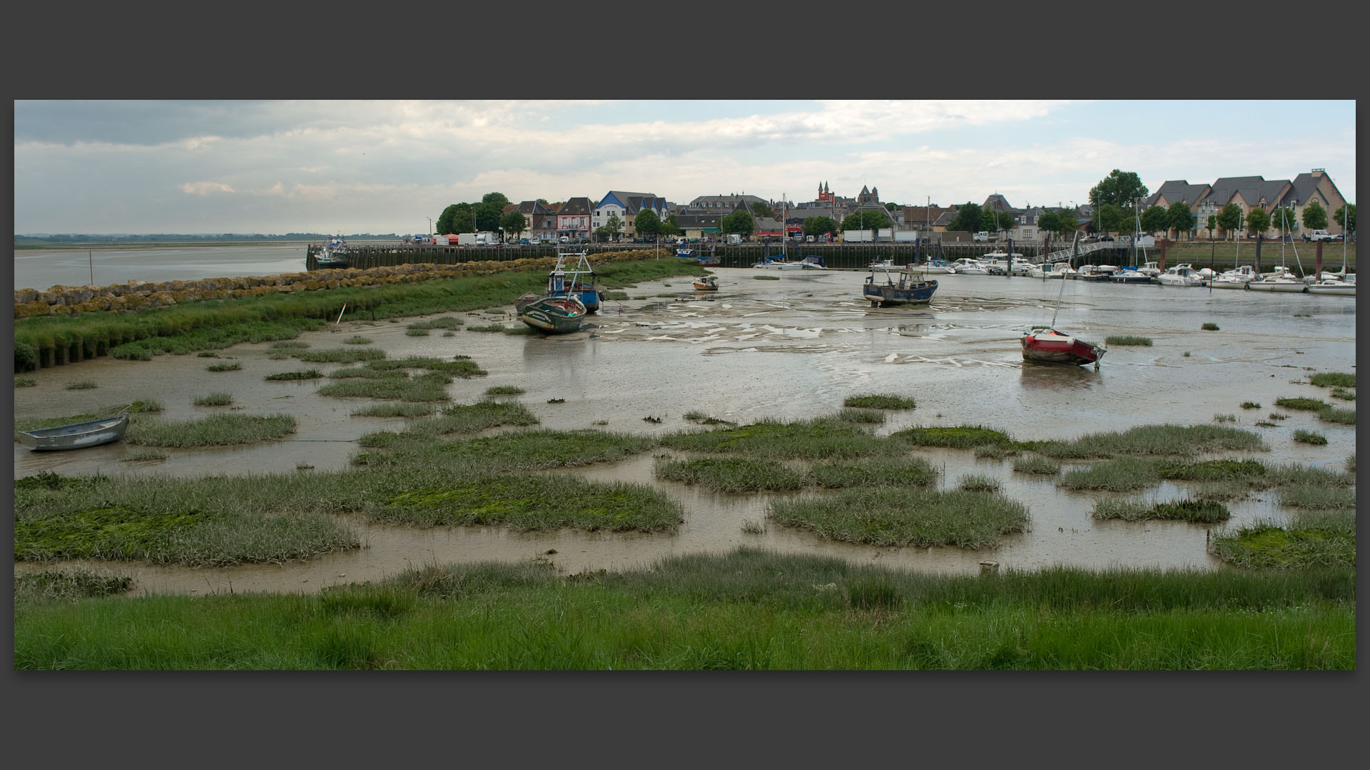 Le port du Crotoy, en baie de Somme.