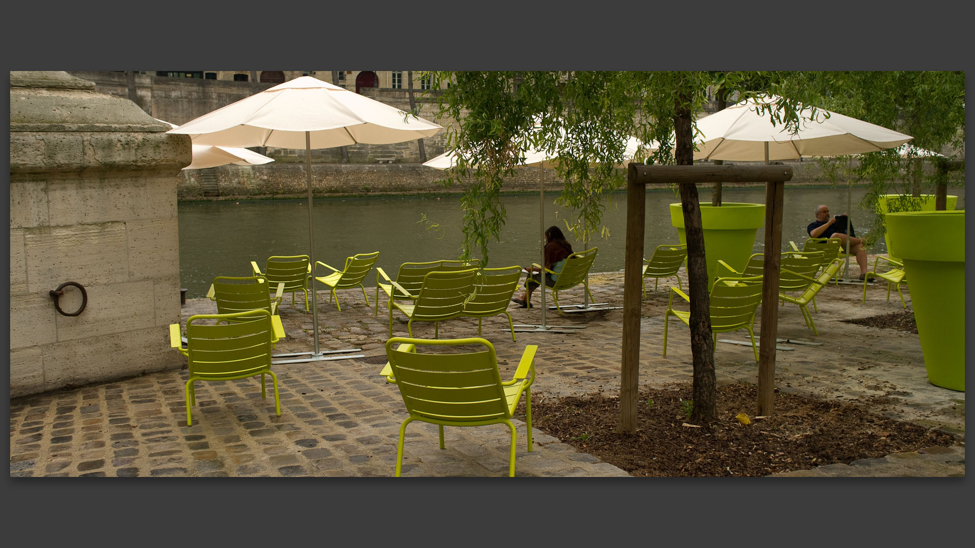 Paris-plage, voie Georges-Pompidou.