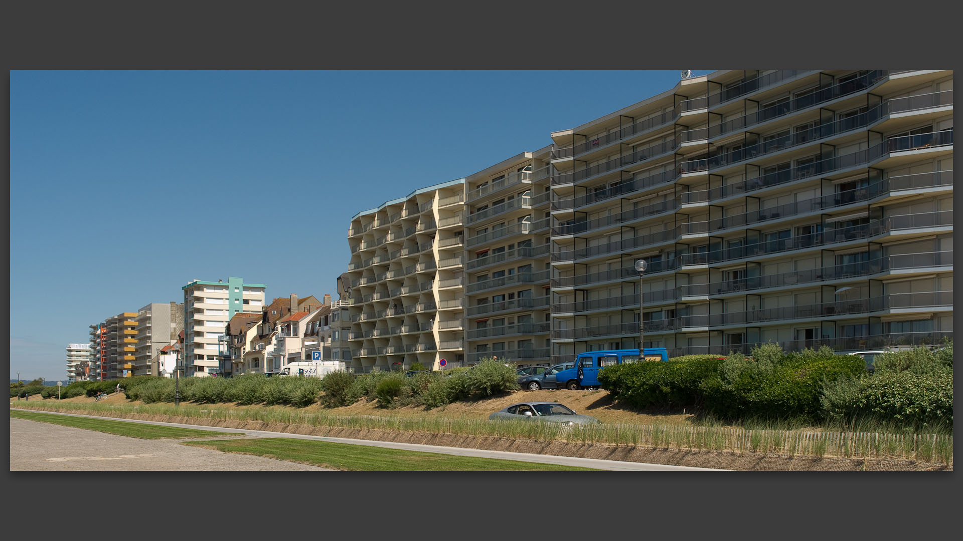 Immeubles du front de mer, au Touquet Paris plage.