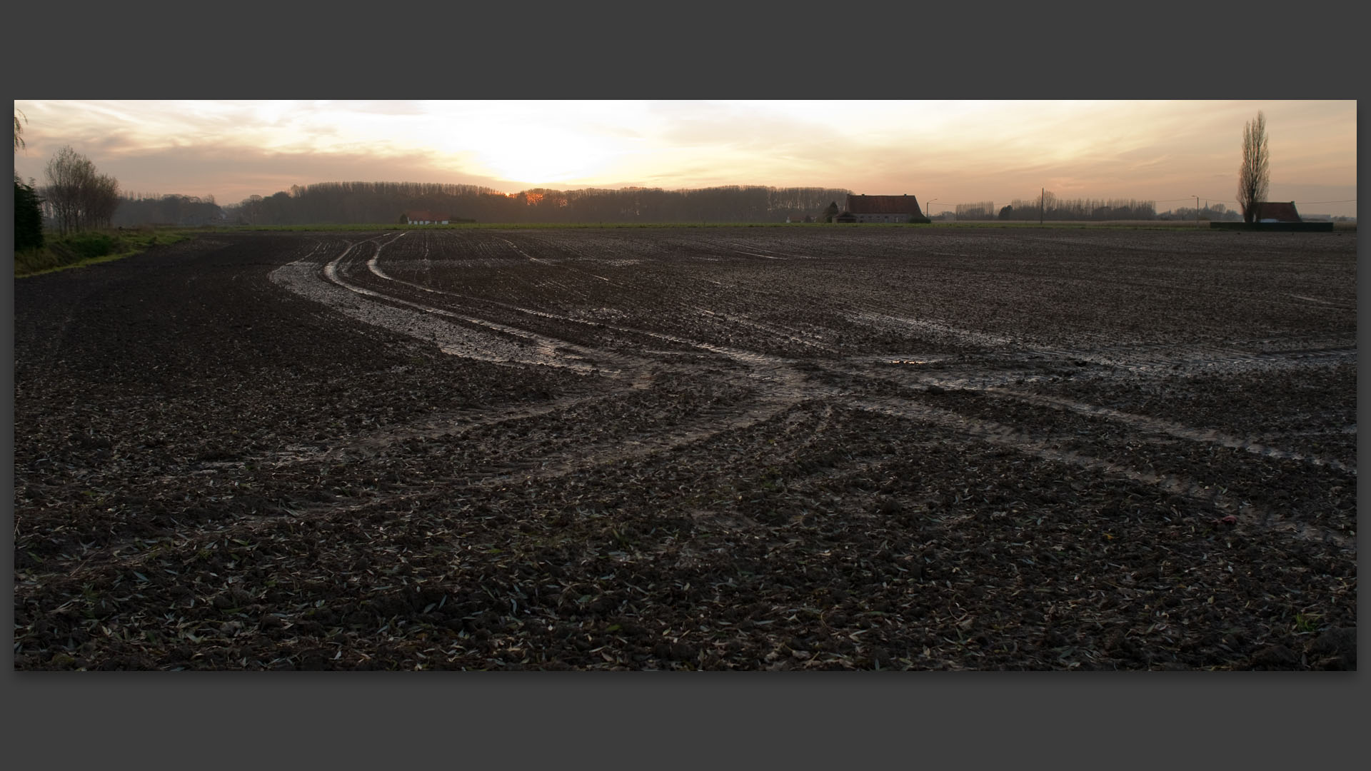 Le plat pays, la campagne belge à Espierres.