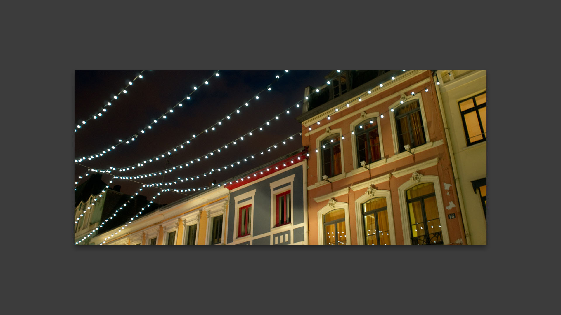 La Grand Rue de Roubaix illuminée.