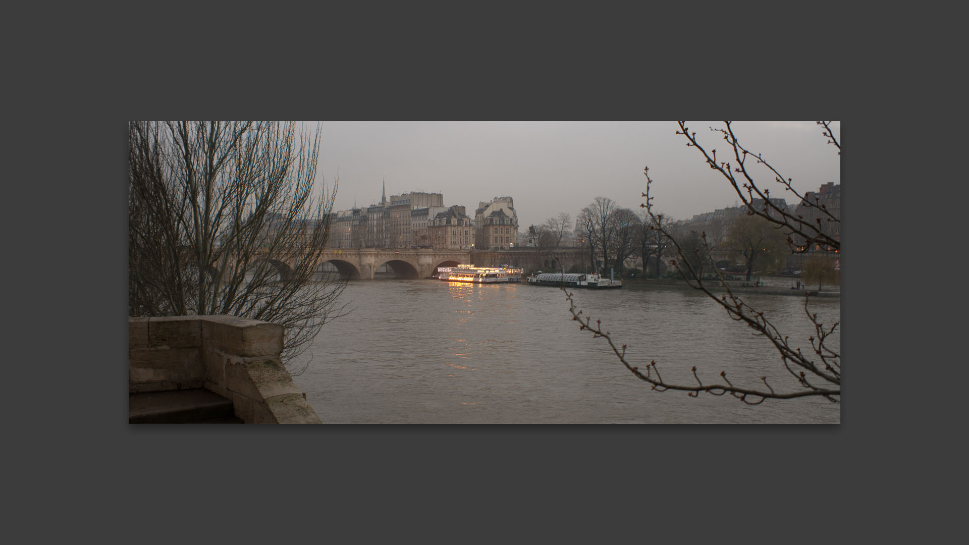 L'île de la Cité vue du quai François-Mitterrand, à Paris.