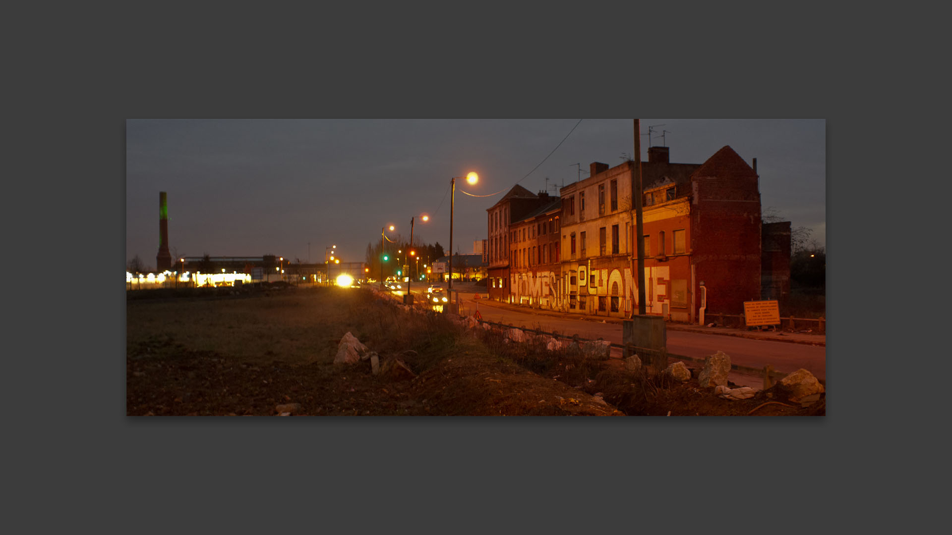 Maisons à l'abandon dans la zone de l'Union, rue de Tourcoing, à Roubaix.