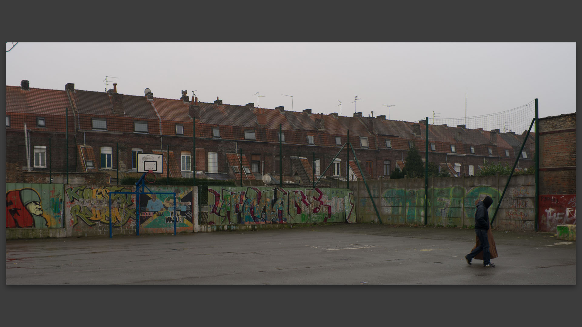 Aire de sport, rue Monge, à Roubaix.