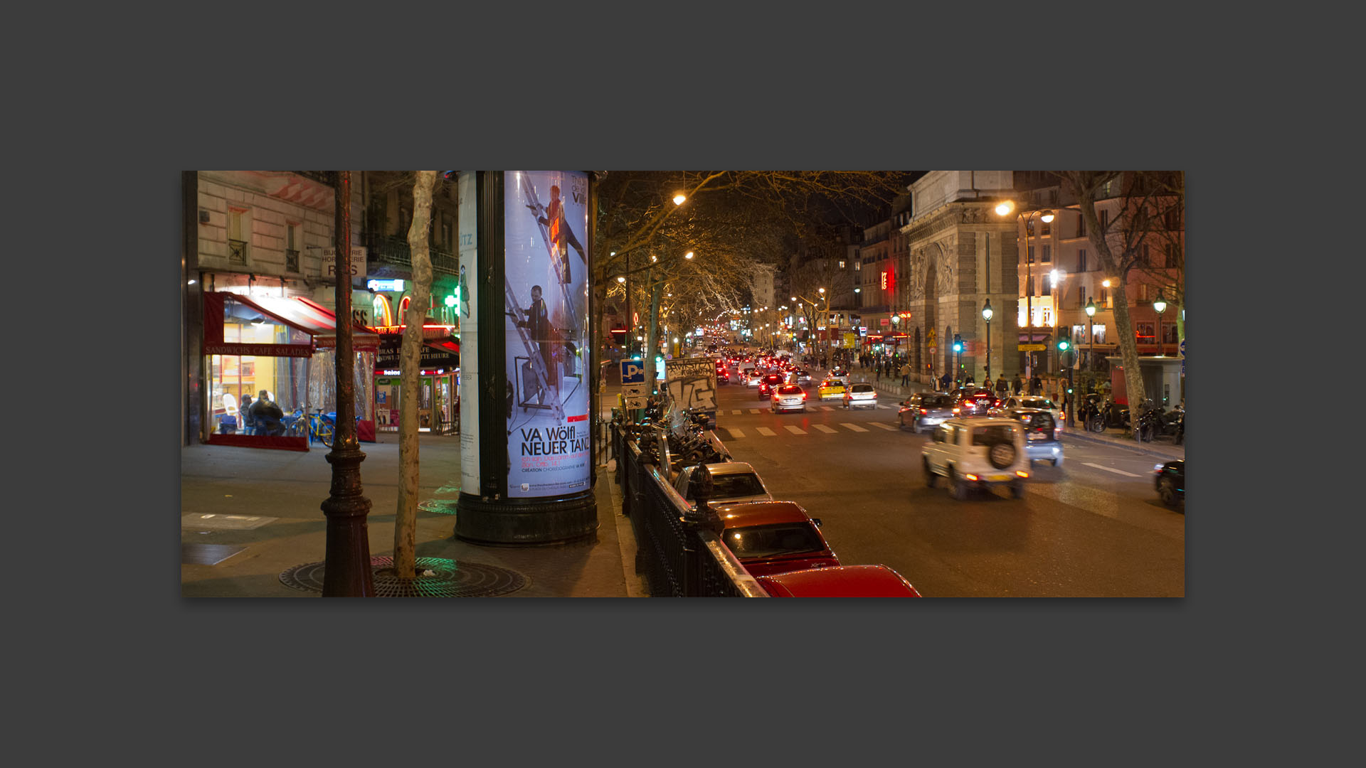 Trafic, boulevard Saint-Martin, à Paris.