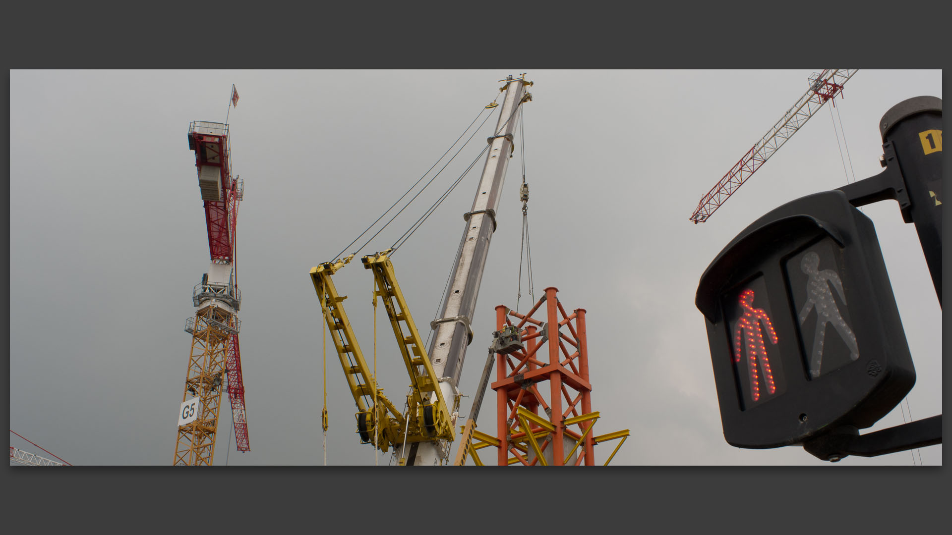 Le chantier du grand stade, à Villeneuve d'Ascq.