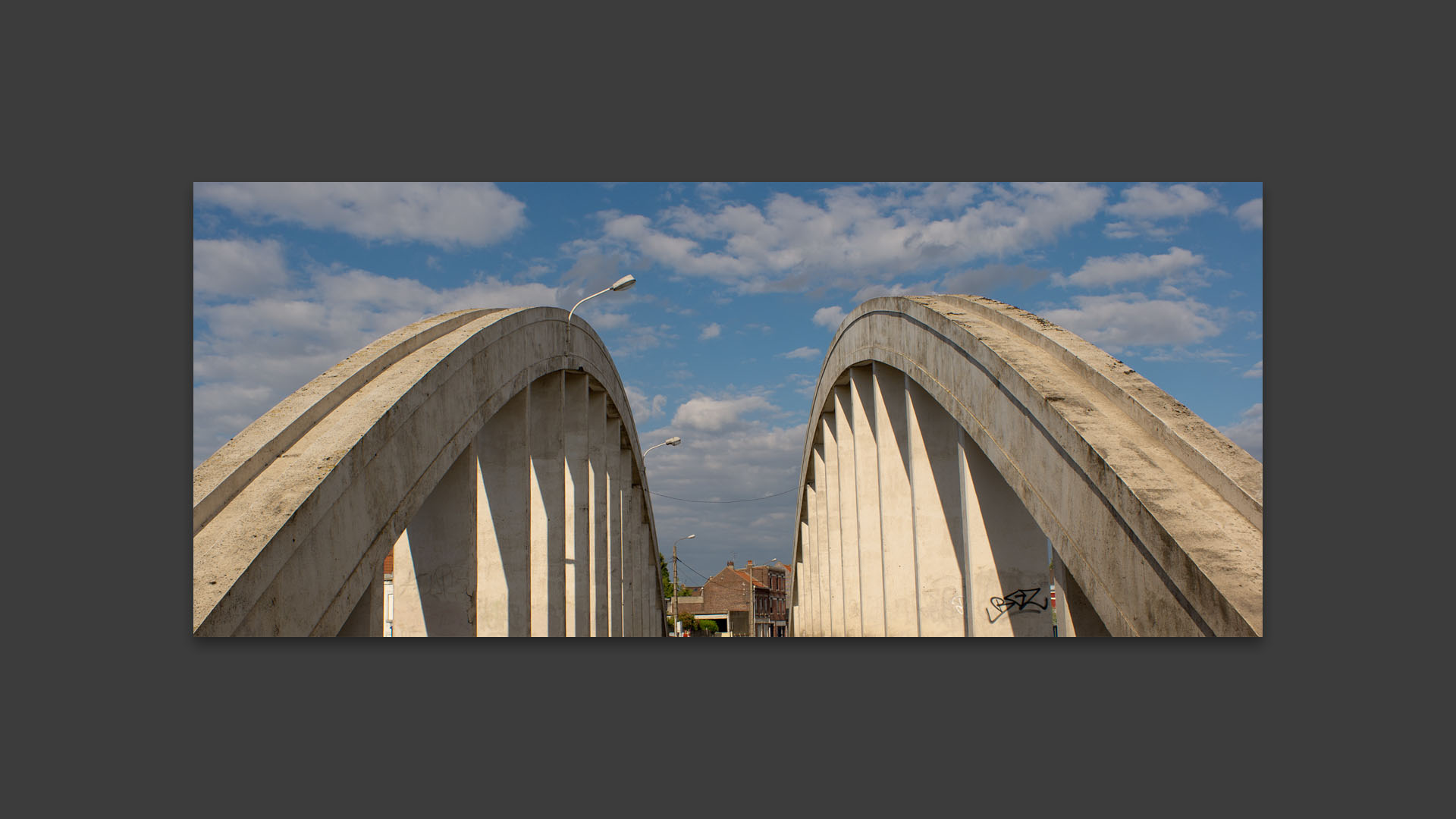 Les arches du pont de l'Abbaye, à Marquette lez Lille.