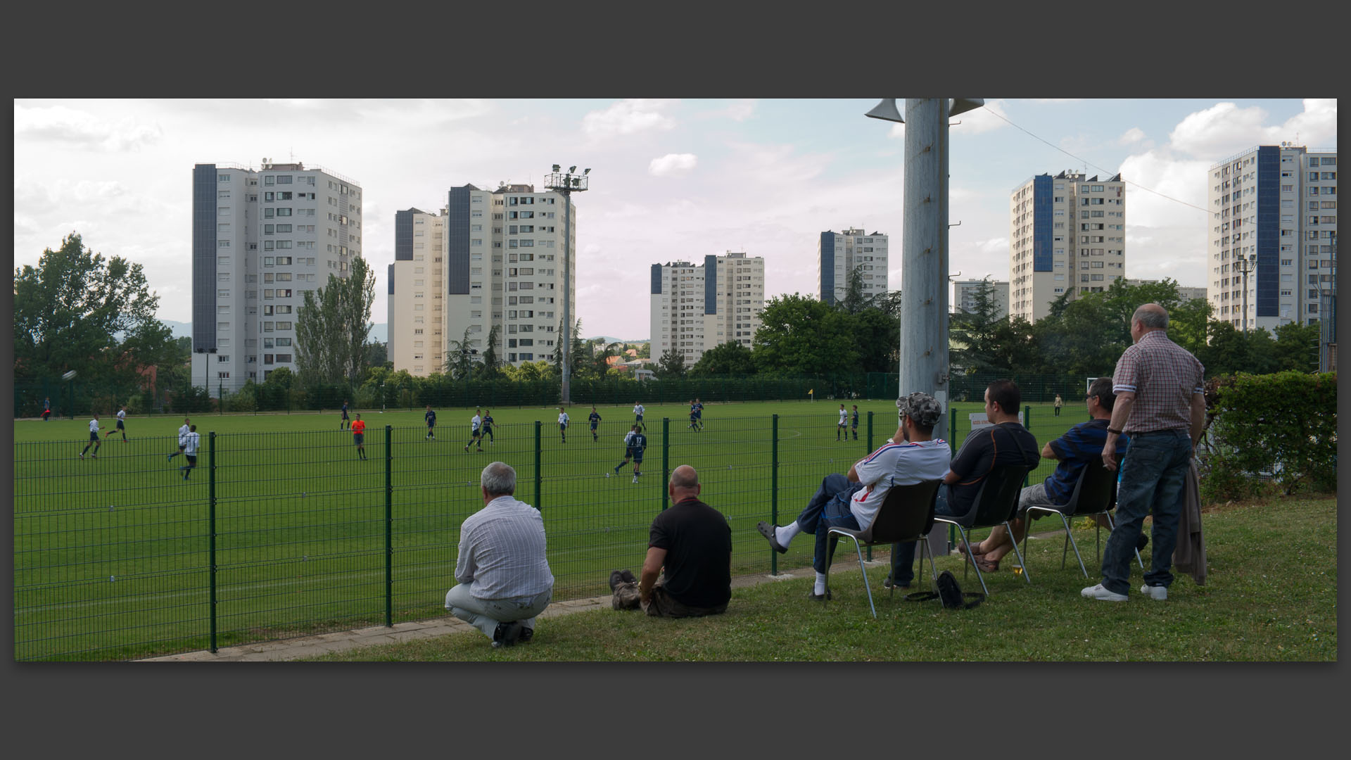 Match de foot aux Minguettes, à Vénissieux.