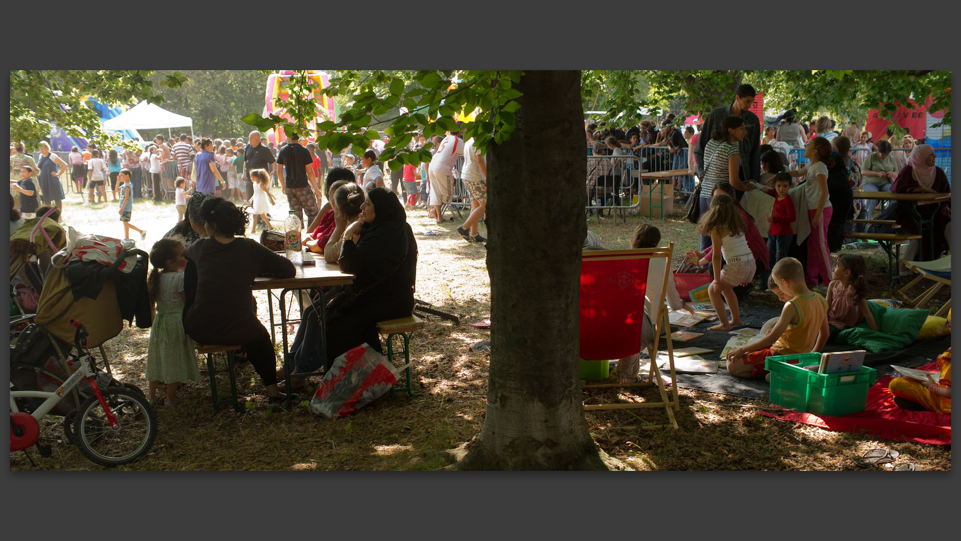 A la fête des Minguettes, à Vénissieux.