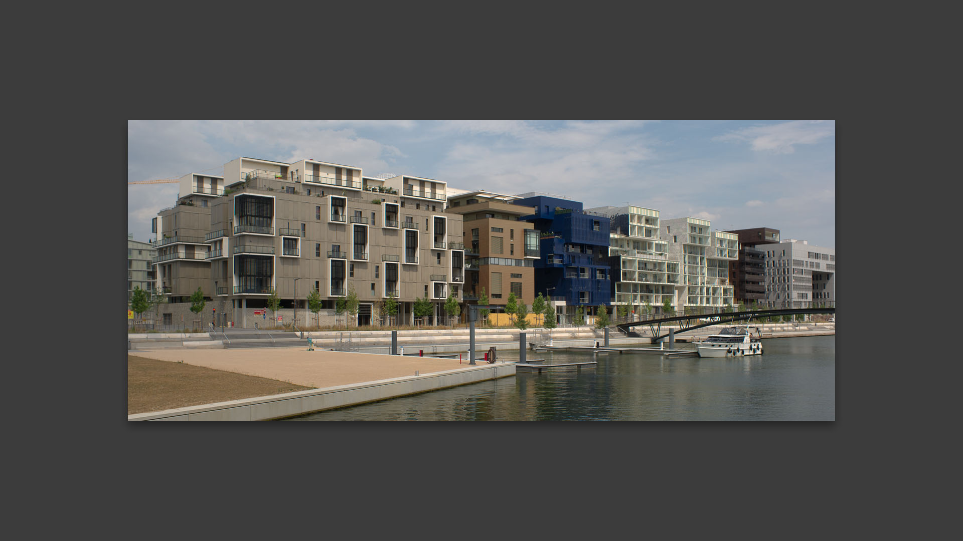 Rénovation des bords de Saône à la confluence, quai Rambaud, à Lyon.