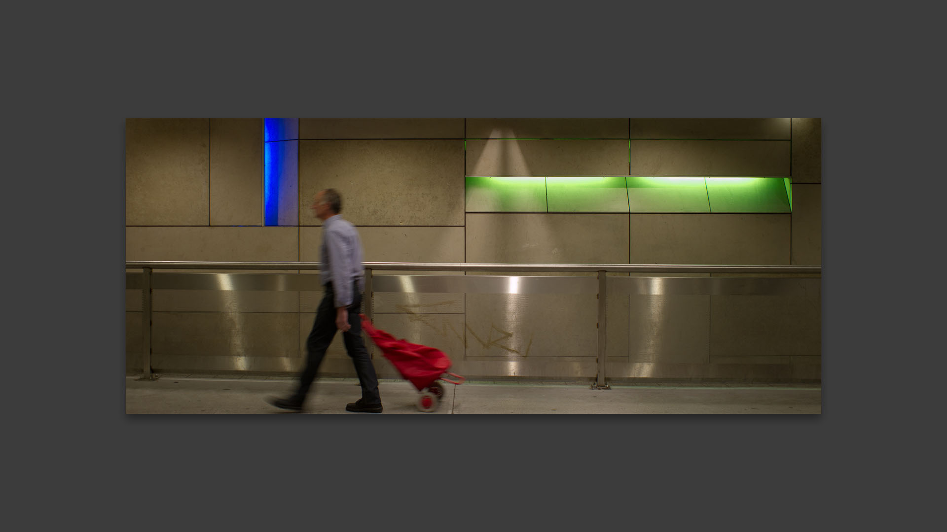 Couloir dans la gare de Lyon Perrache.