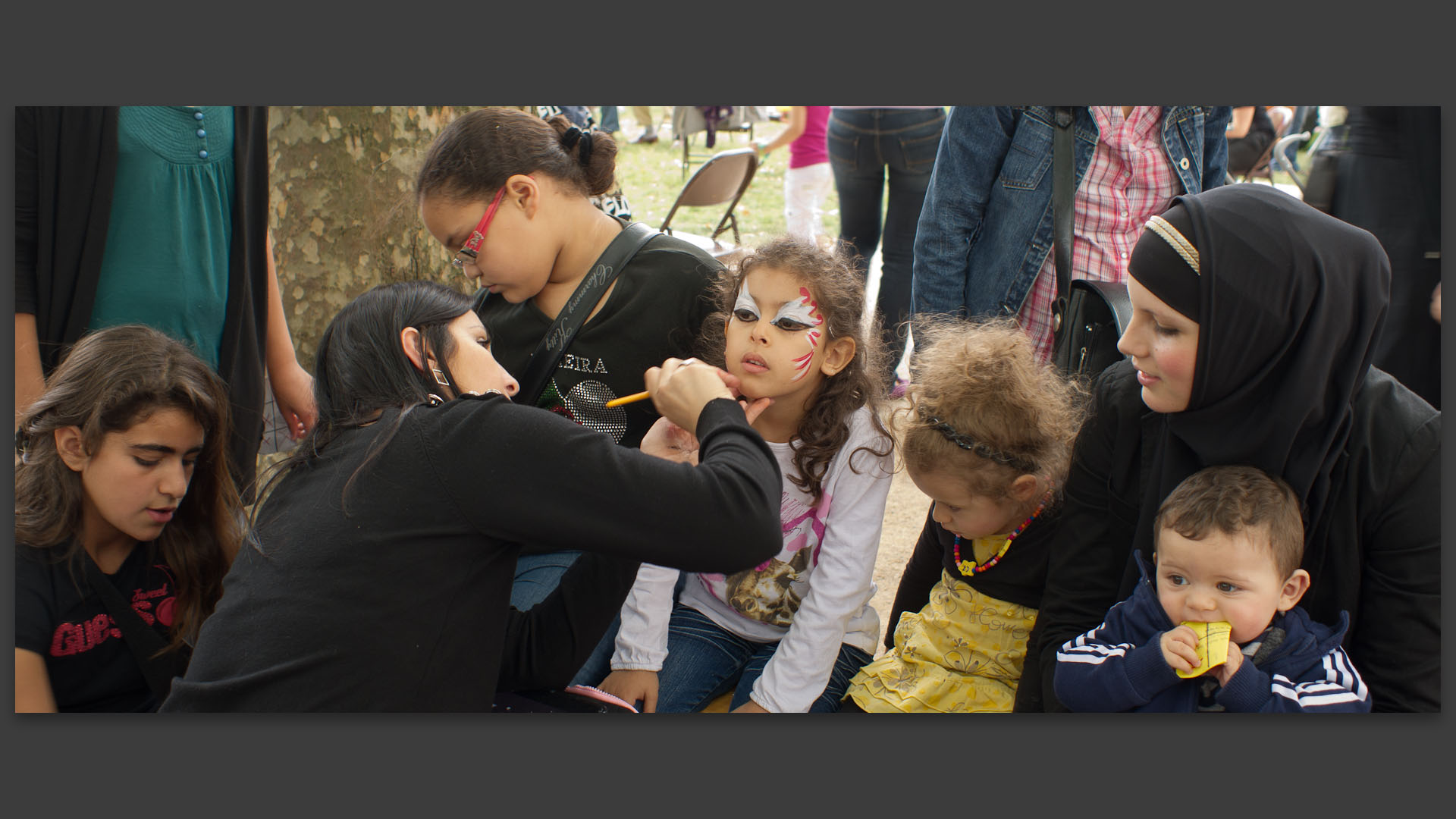 Kermesse de l'école du Moulin à Vent, à Vénissieux.