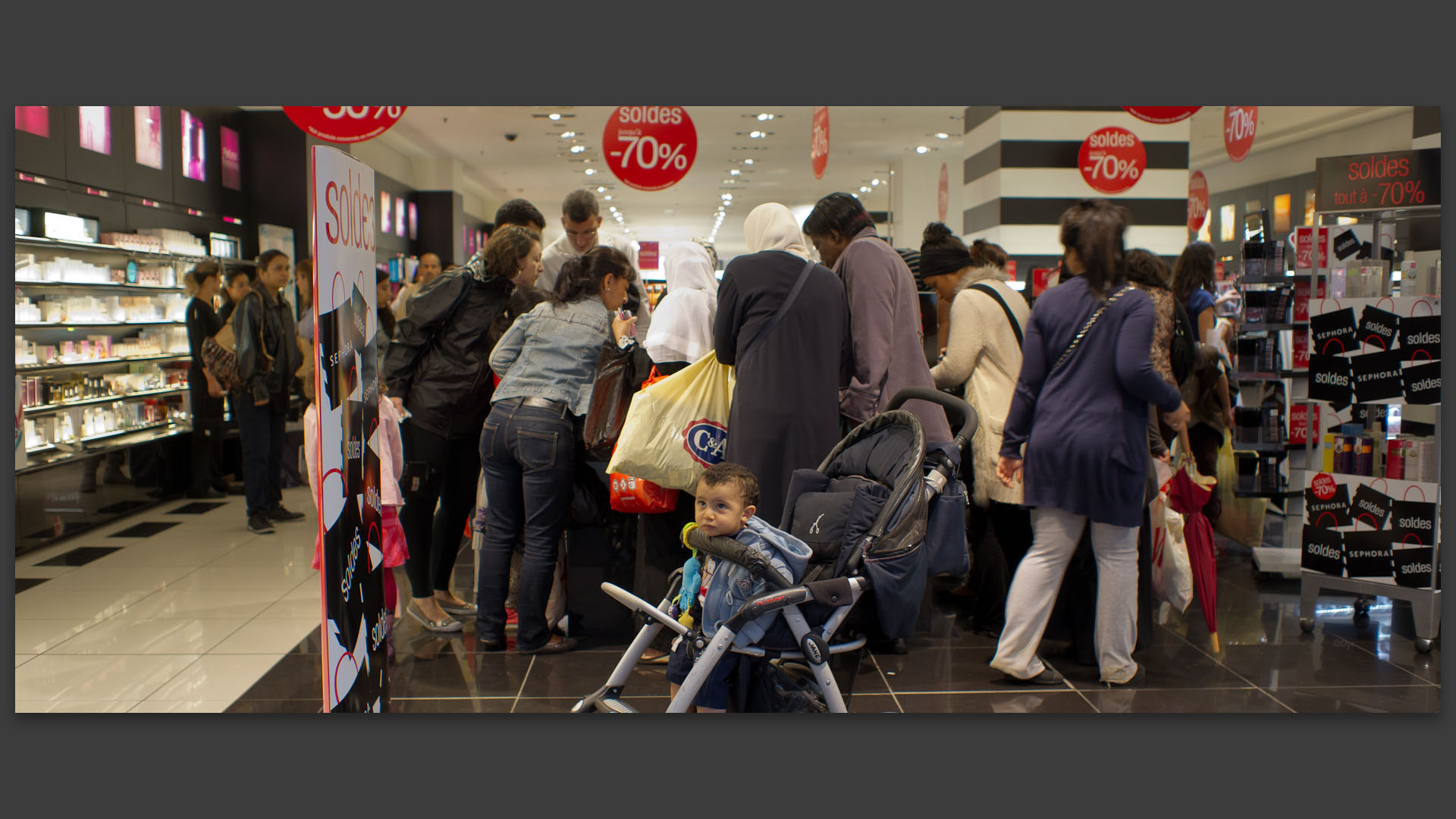 Les soldes aux Quatre Temps, à La Défense.