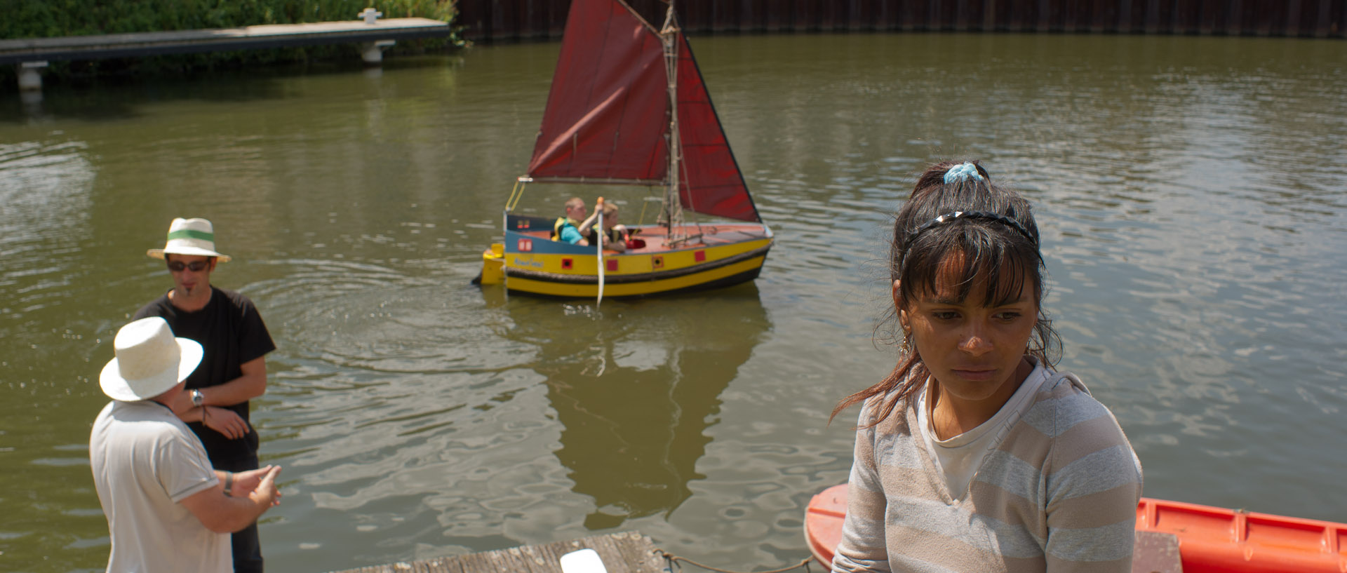 Pendant le festival "Pile au rendez-vous", quai de Cherbourg, à Roubaix.