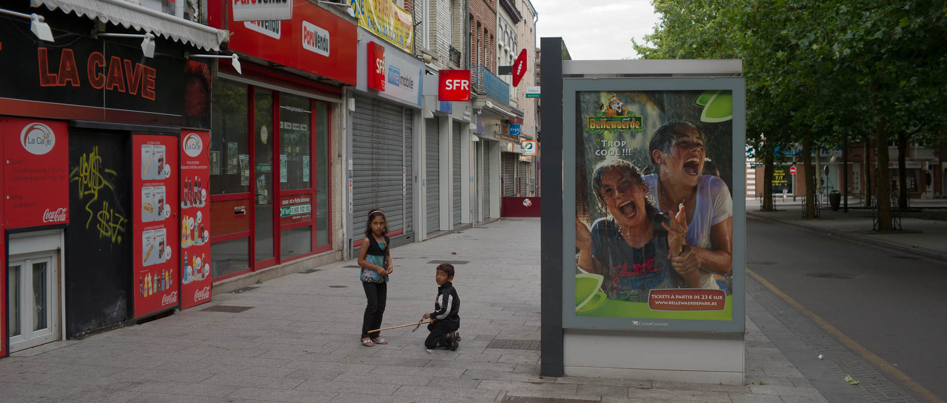 Enfants, rue Pierre-Motte, à Roubaix.