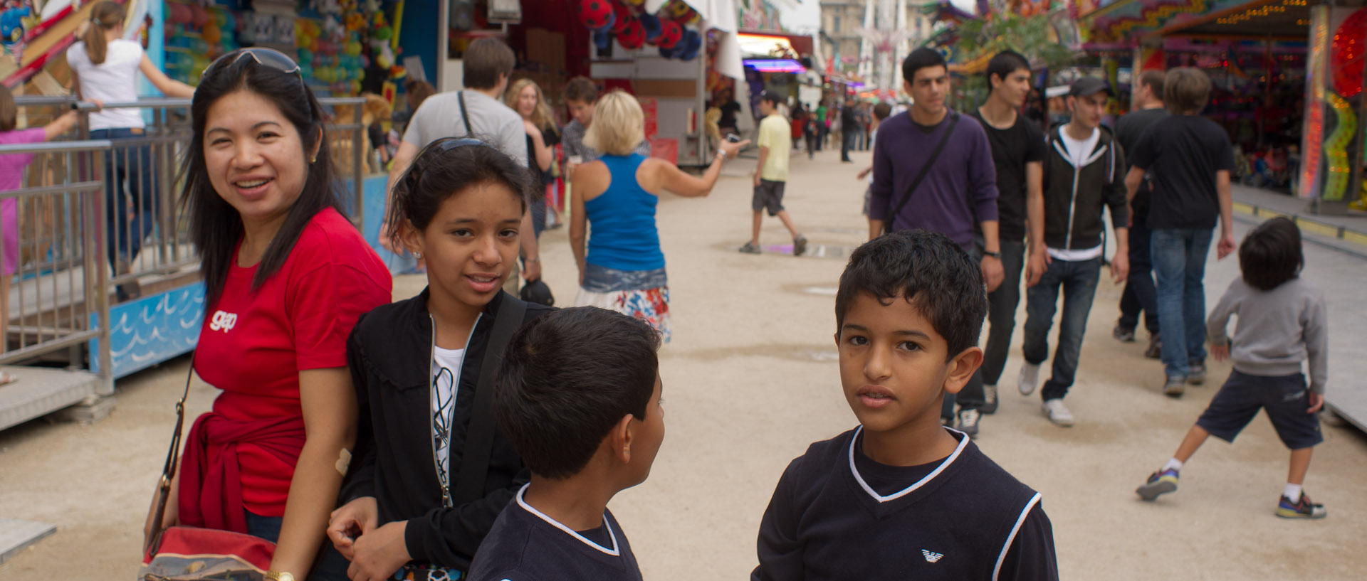 Fête foraine au jardin des Tuileries, à Paris.